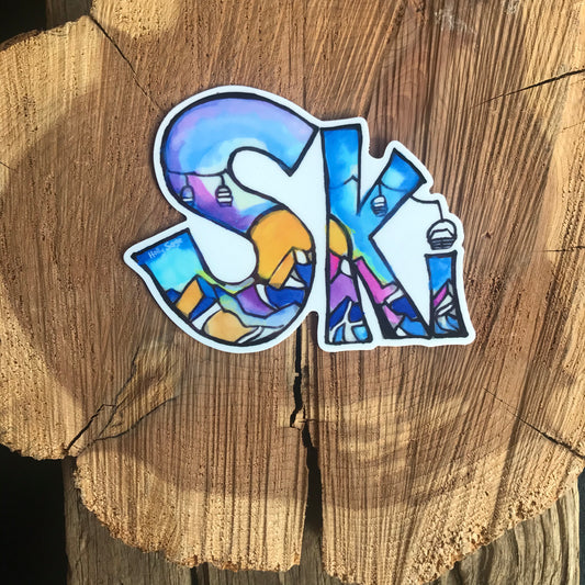 Ski Sticker