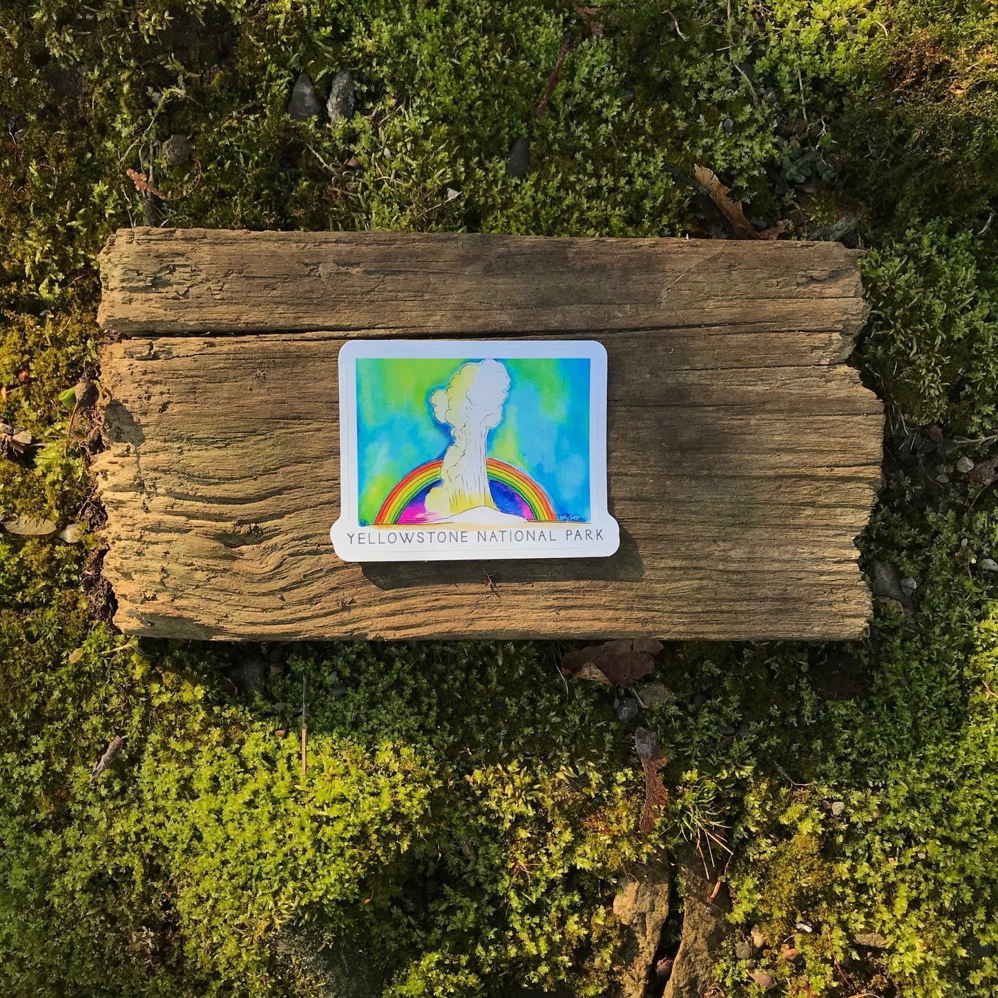 Old Faithful Rainbow Sticker