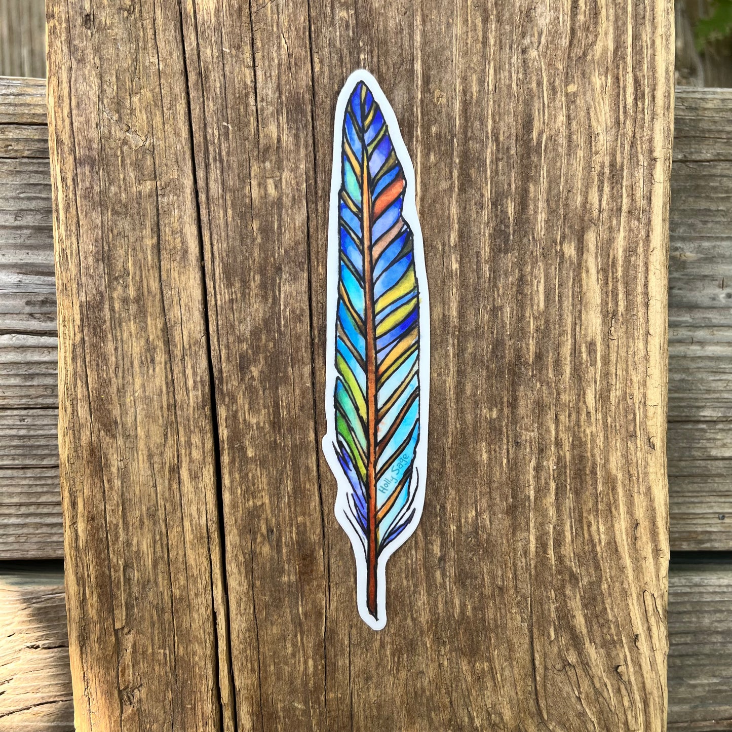 One Fine Feather Sticker
