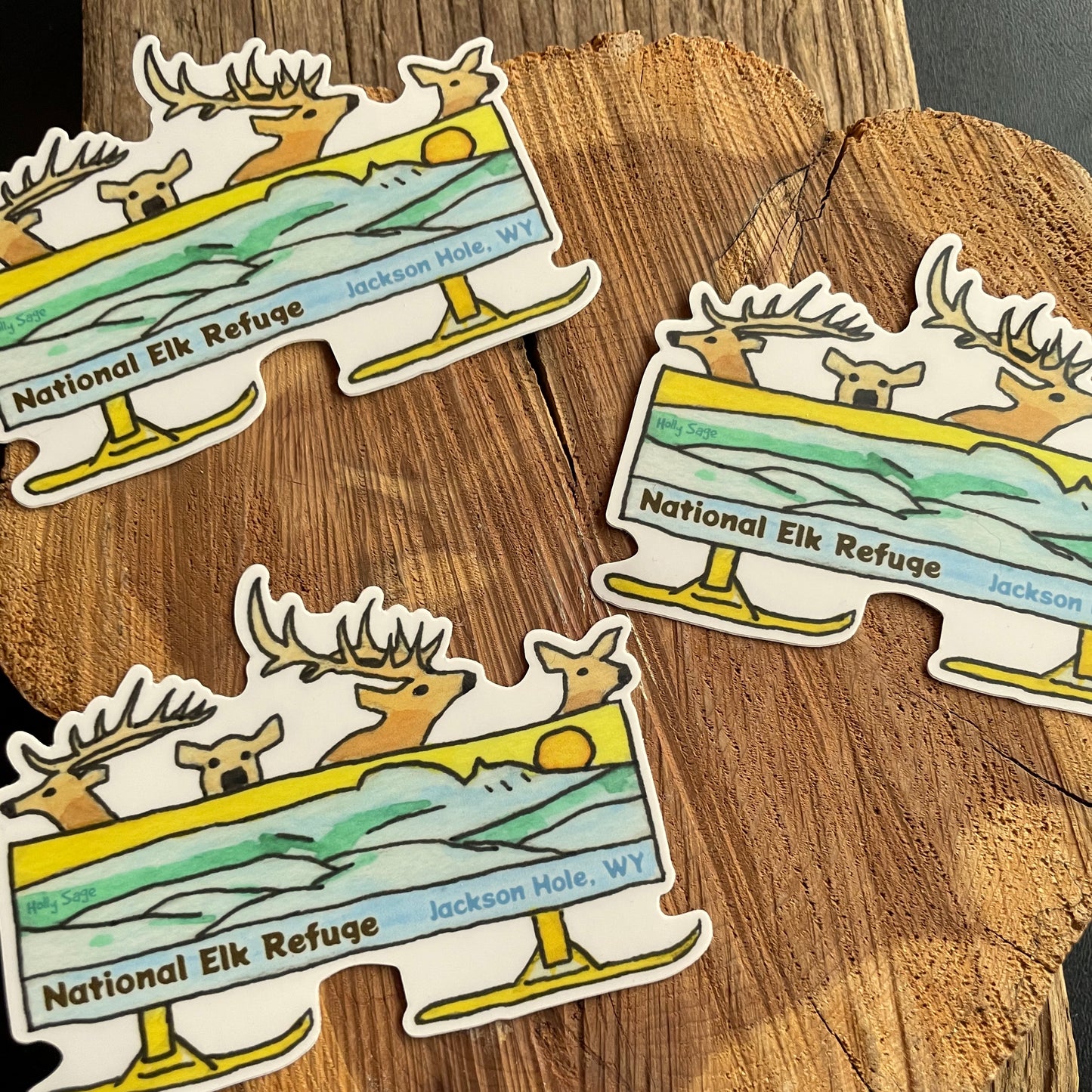 National Elk Refuge Sleigh Ride Sticker