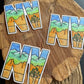 NV - Nevada Abbreviation Sticker