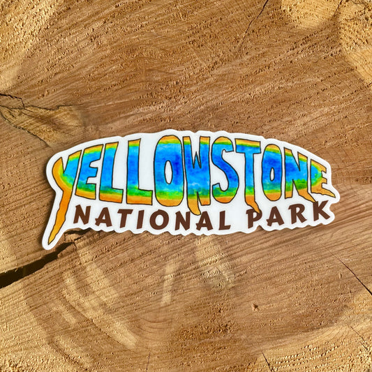 Yellowstone Grand Prismatic Sticker