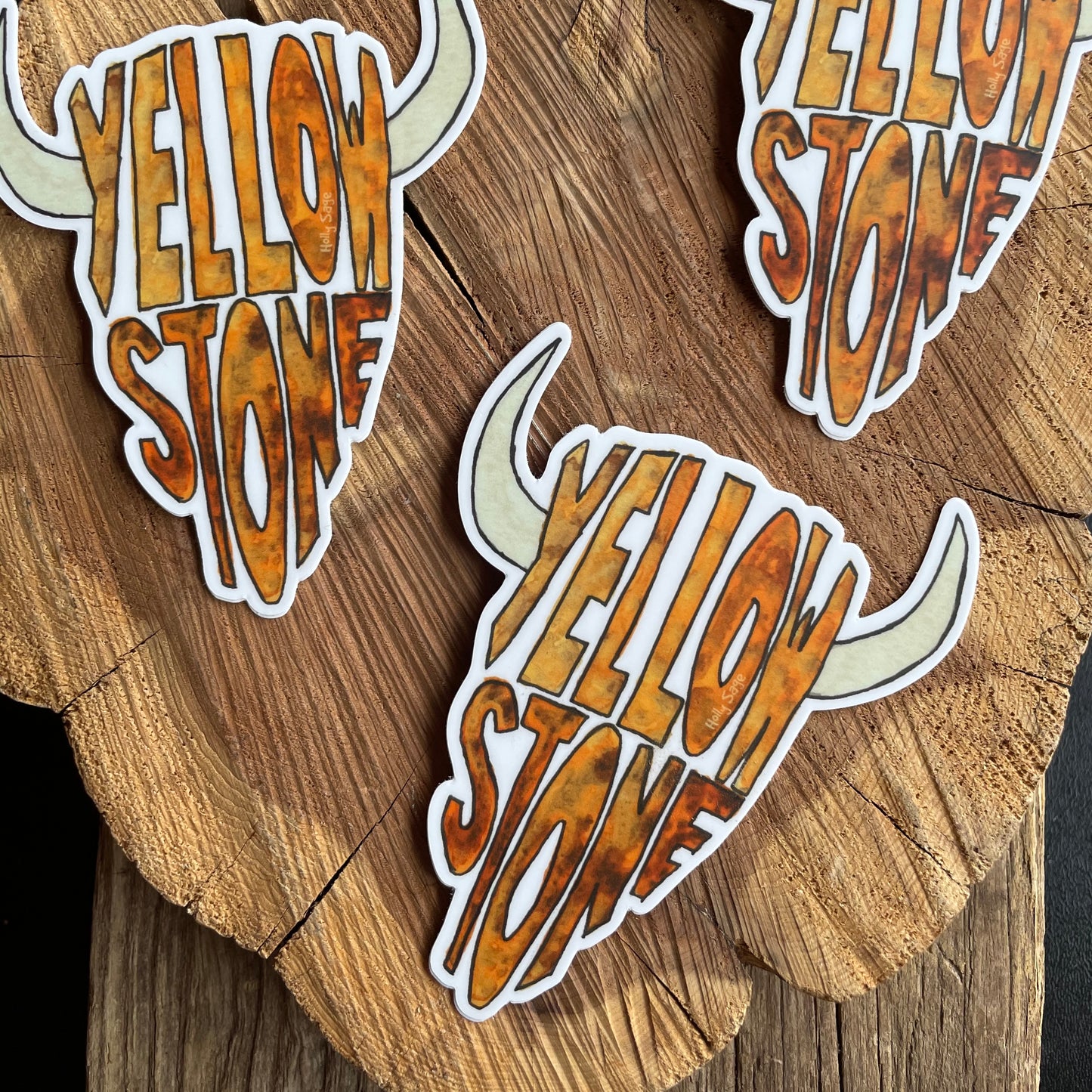 Yellowstone Bison Head Sticker