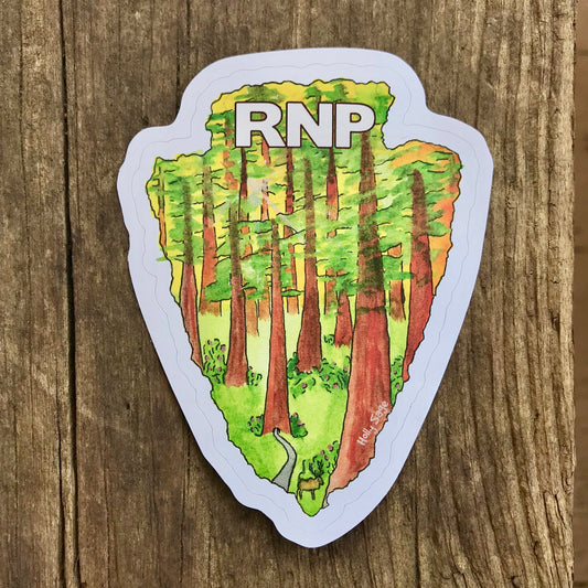 Redwood National Park arrowhead sticker