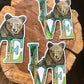 Black Bear Love Sticker