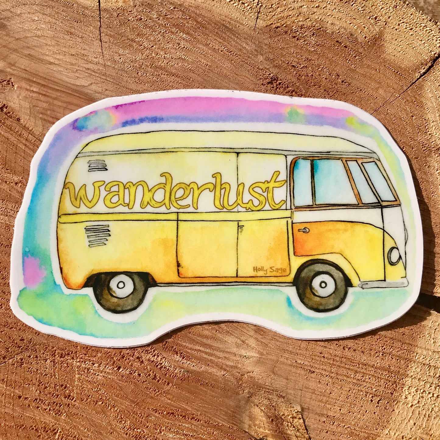 Wanderlust Bus Sticker