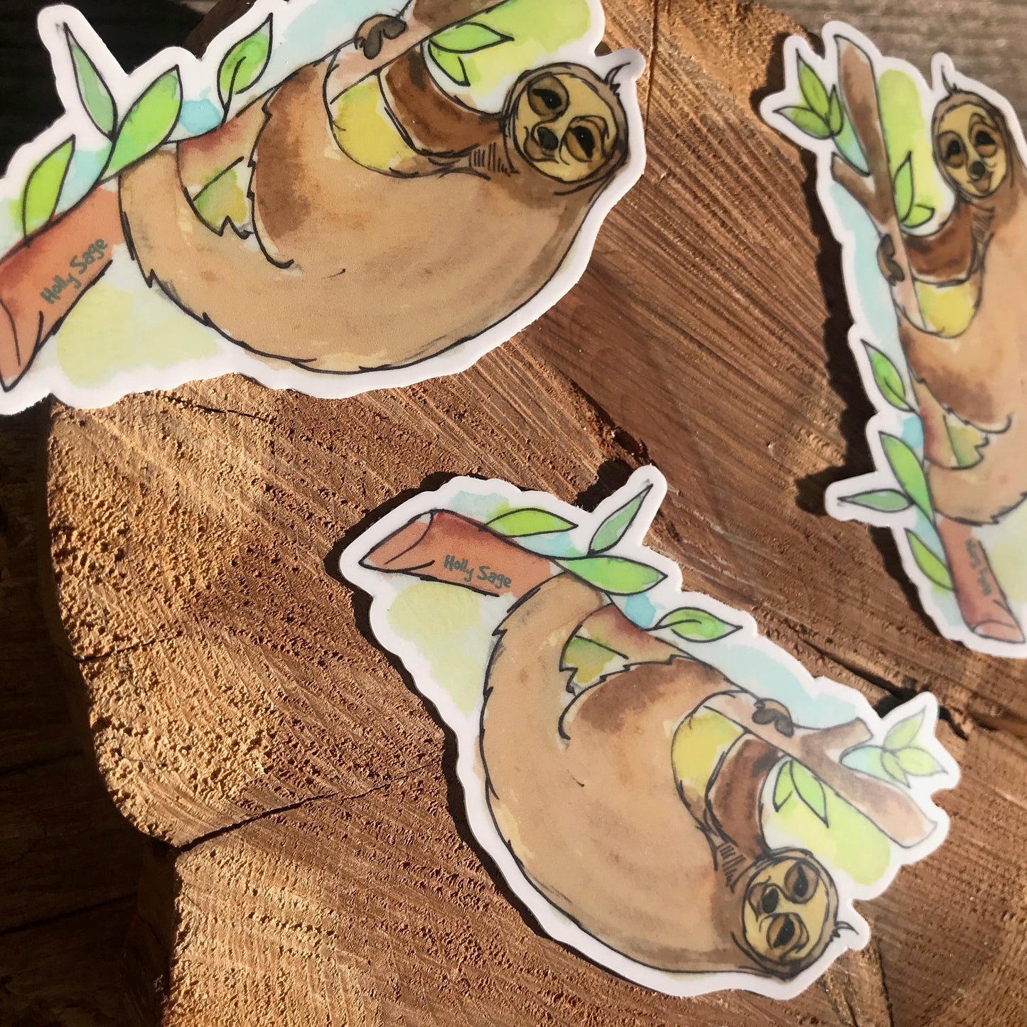 Smiley Sloth Sticker