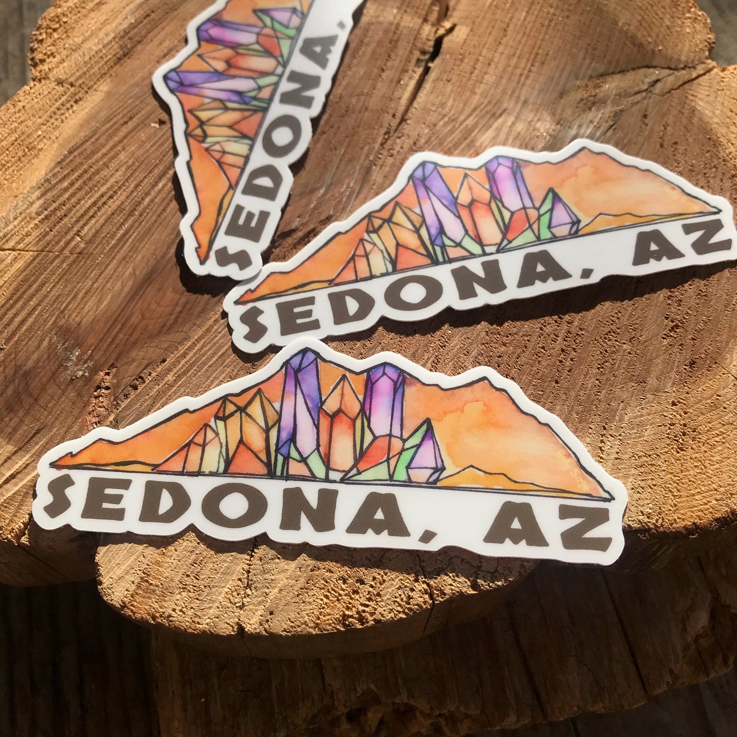 Sedona Crystal Mountains Sticker