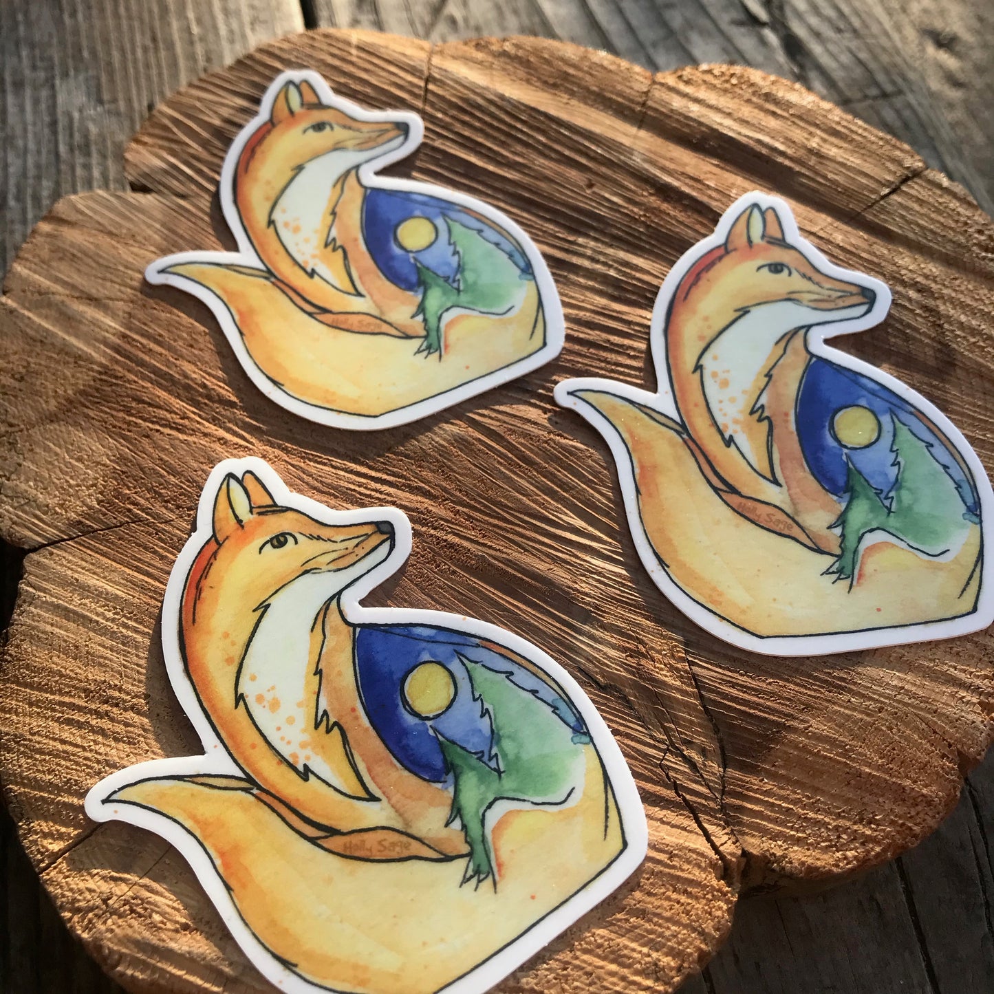Night Fox Sticker
