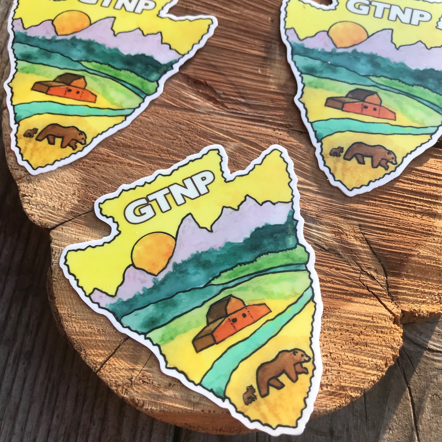 Grand Teton National Park Arrowhead Sticker