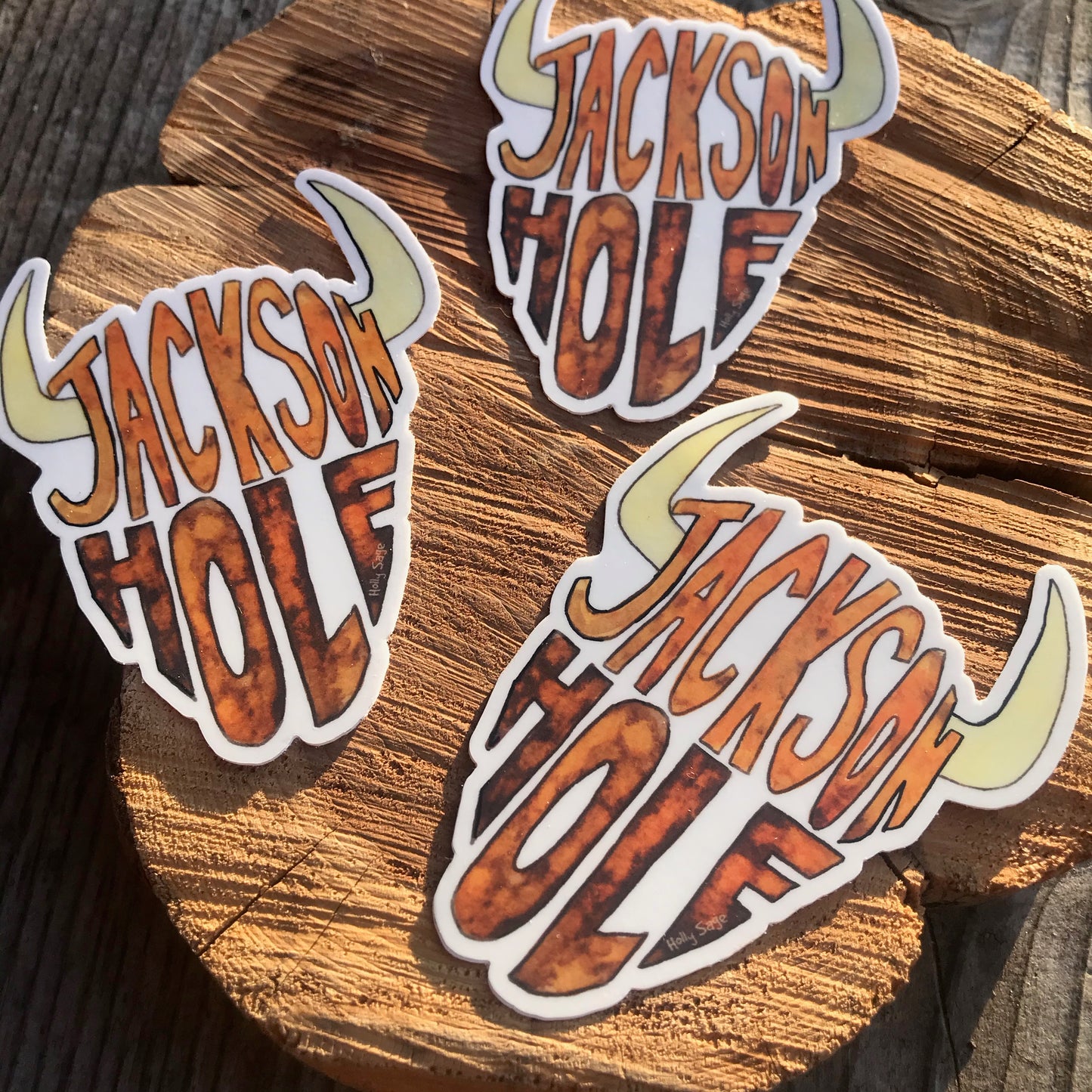 Jackson Hole Bison Head Sticker