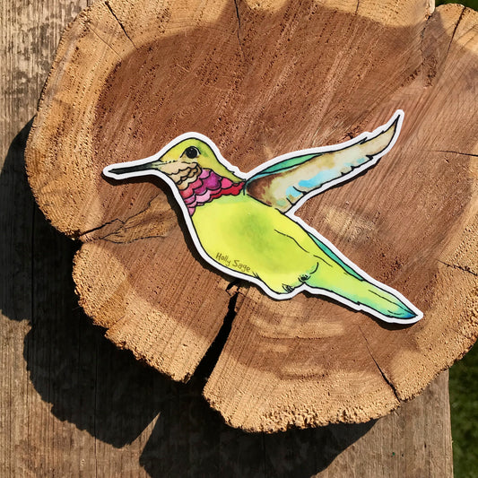 Beautiful hummingbird sticker