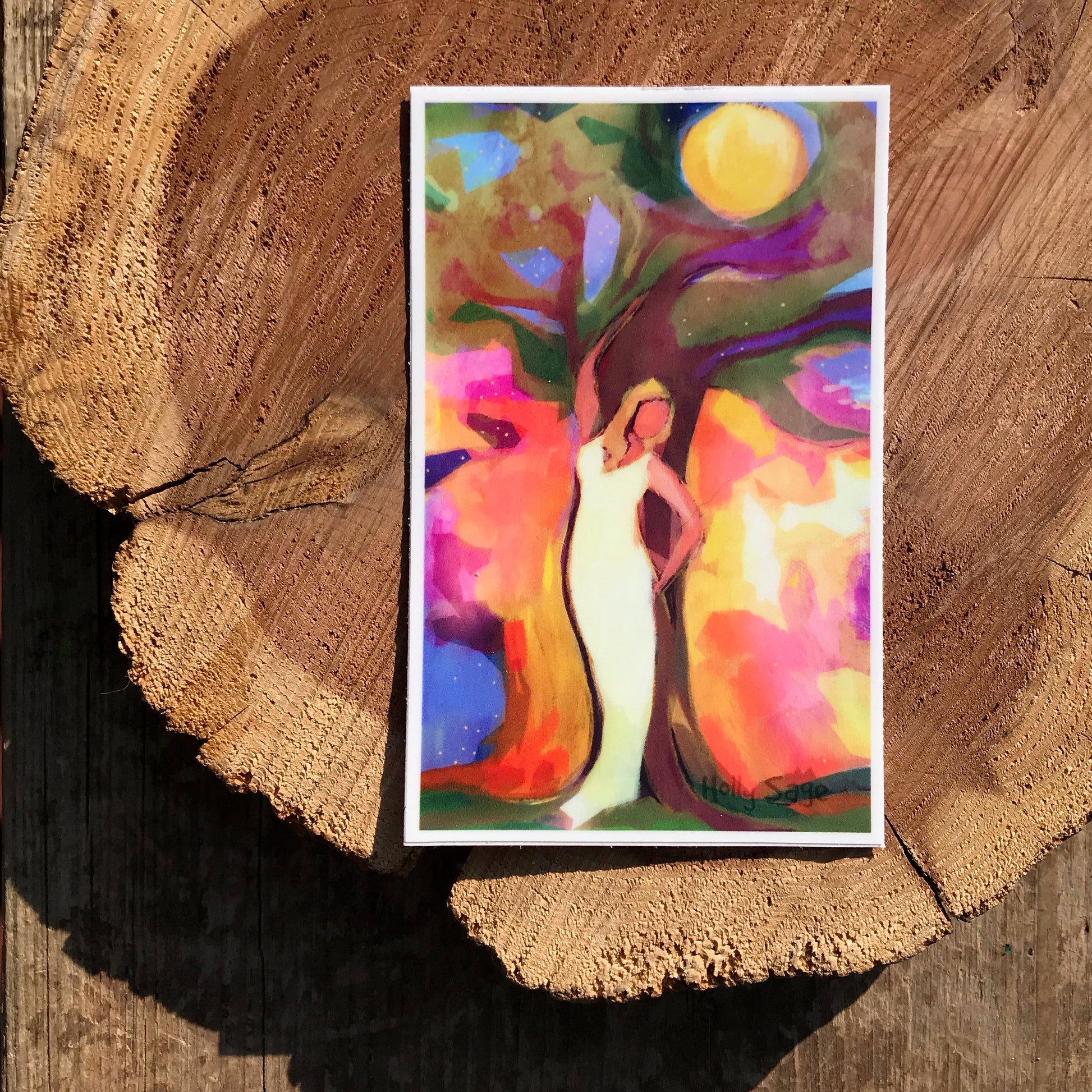 Spirit against tree sticker