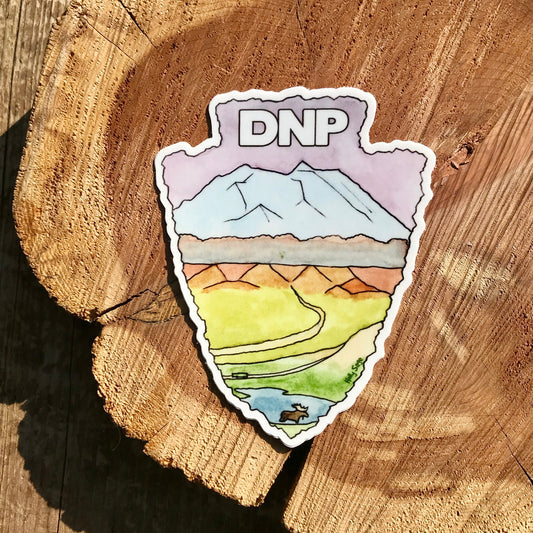 Denali National Park arrowhead sticker