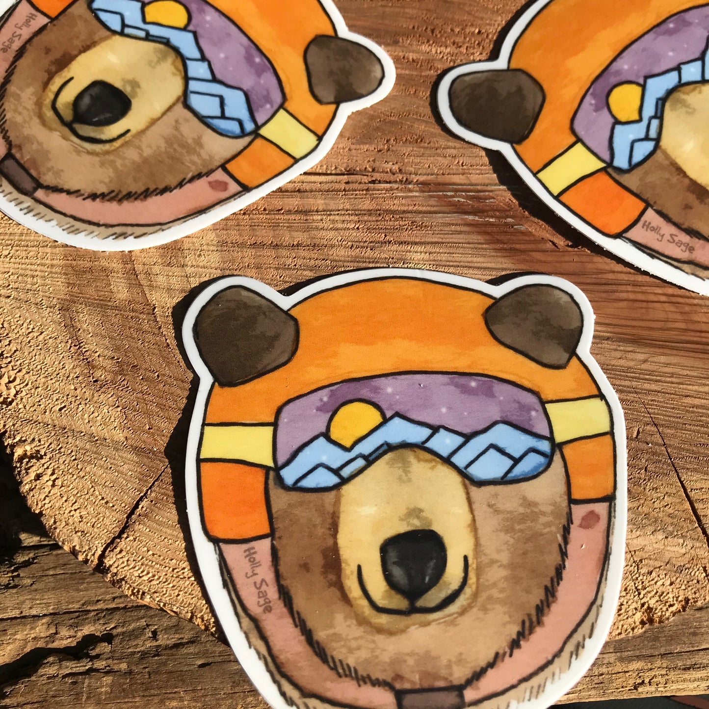 Ski Bear Sticker