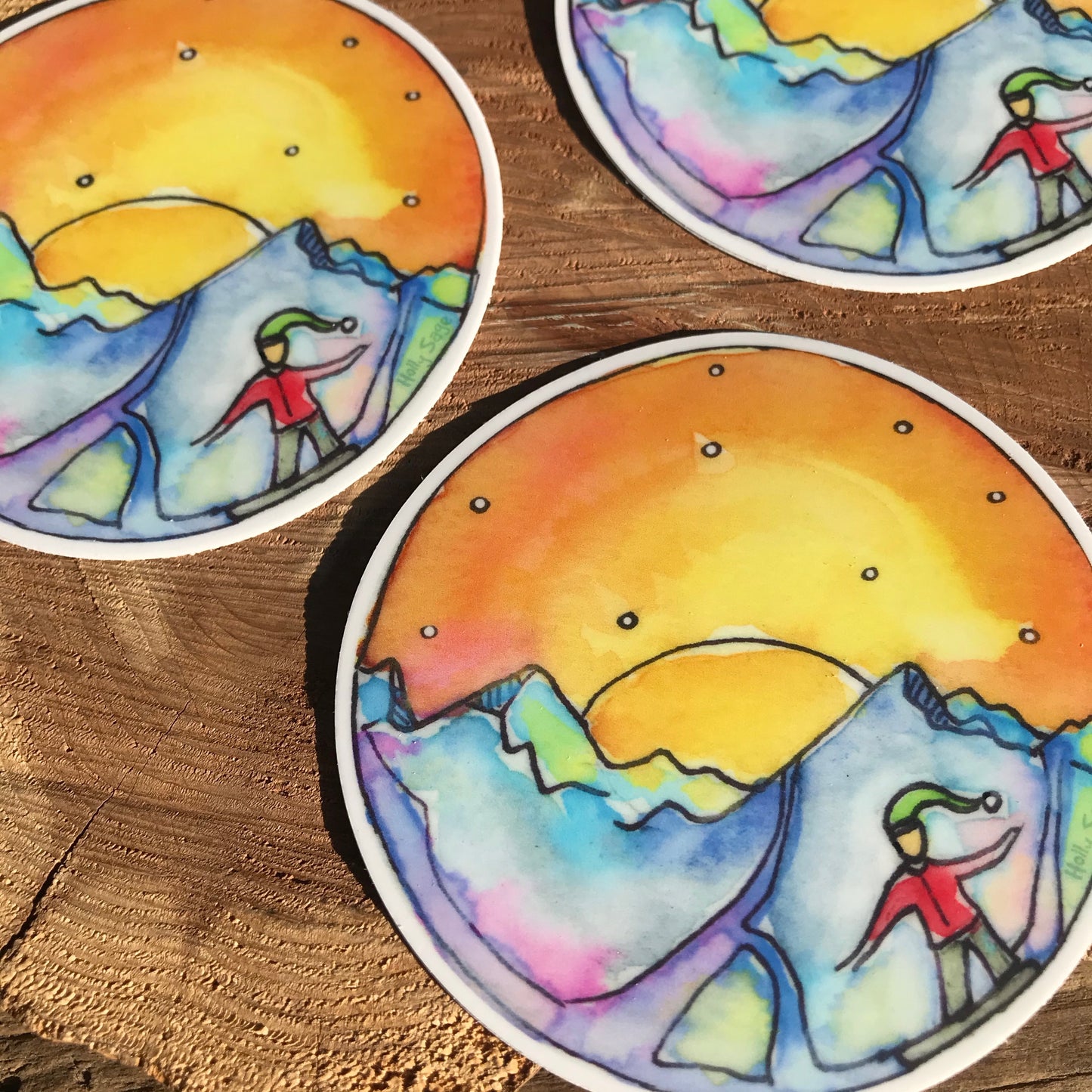 Elf Boarder Sticker