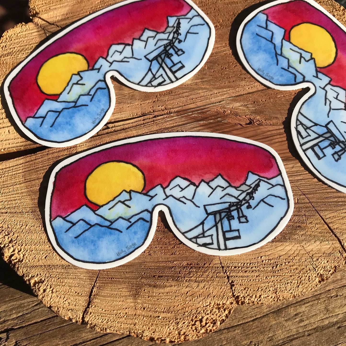 Ski Goggles Sticker
