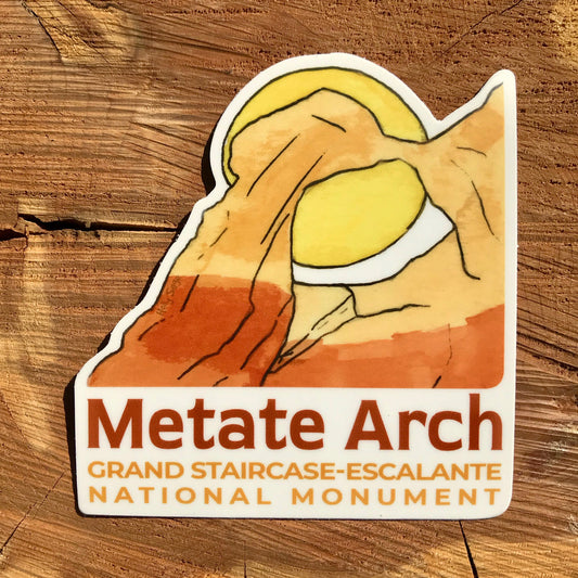 Metate Arch in Grand Staircase sticker