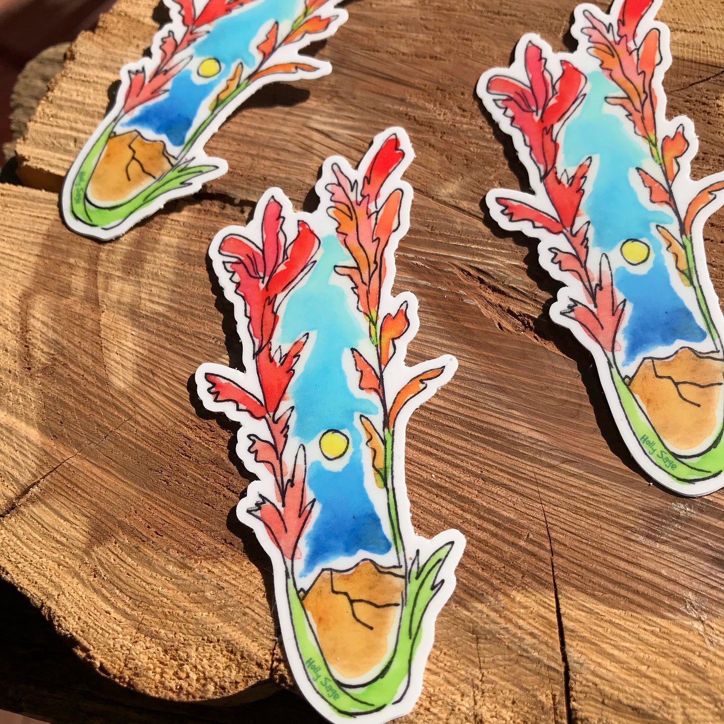 Indian Paintbrush Sticker