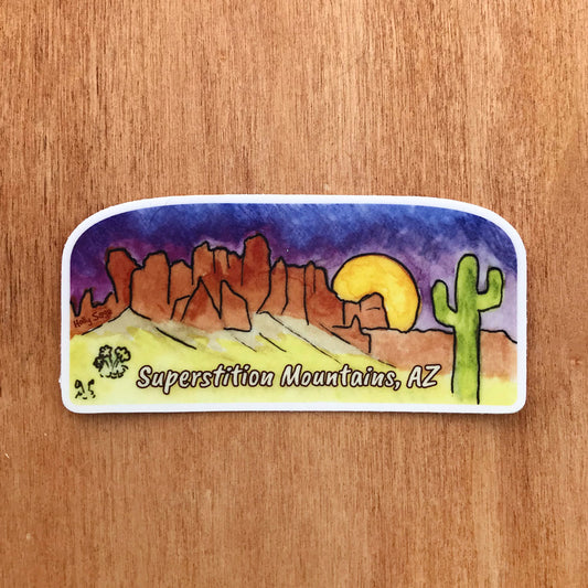 Superstition Mountains sticker