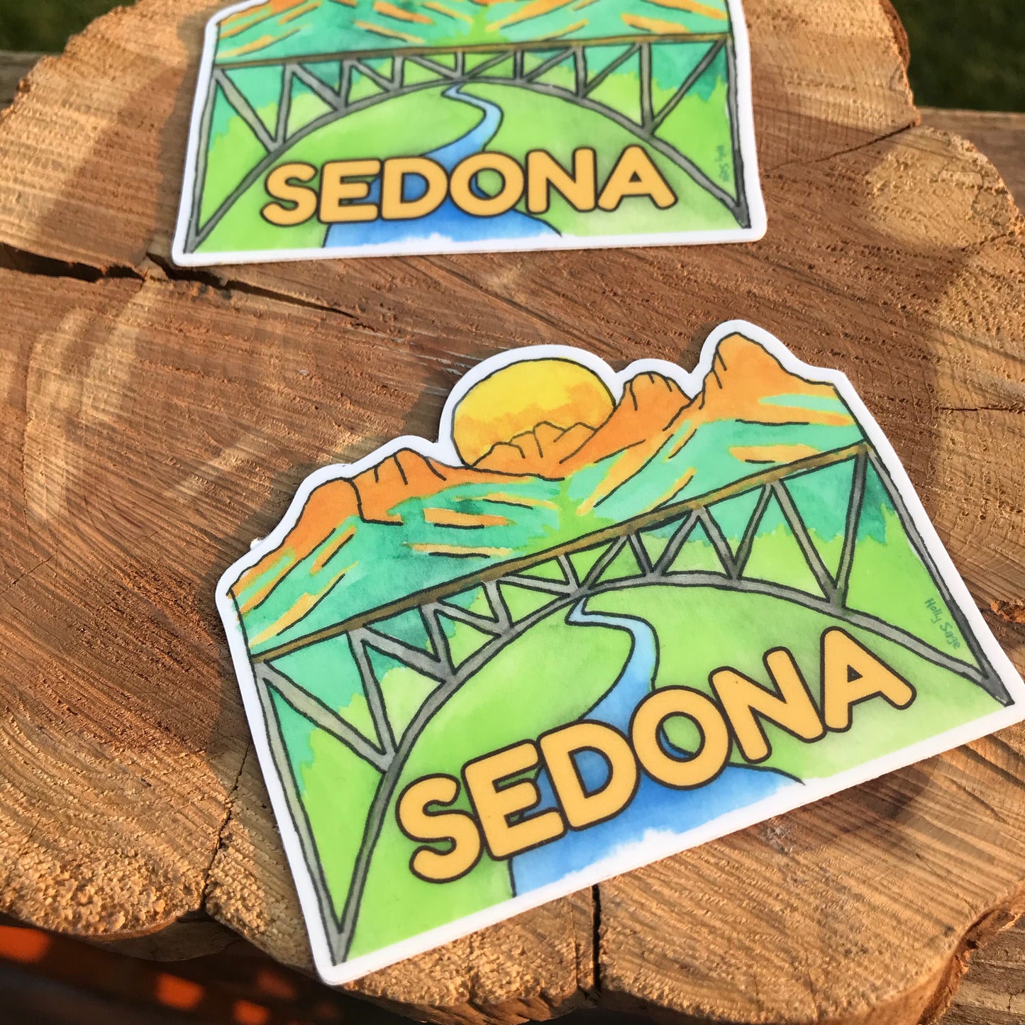 Midgley Bridge in Sedona Sticker