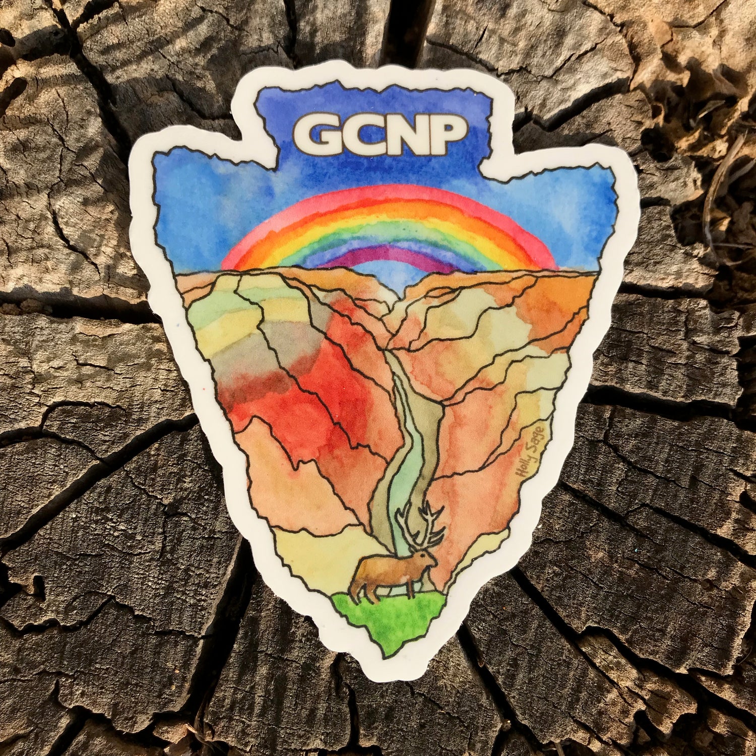 National Park Arrowhead Stickers