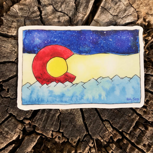 Colorado flag sticker