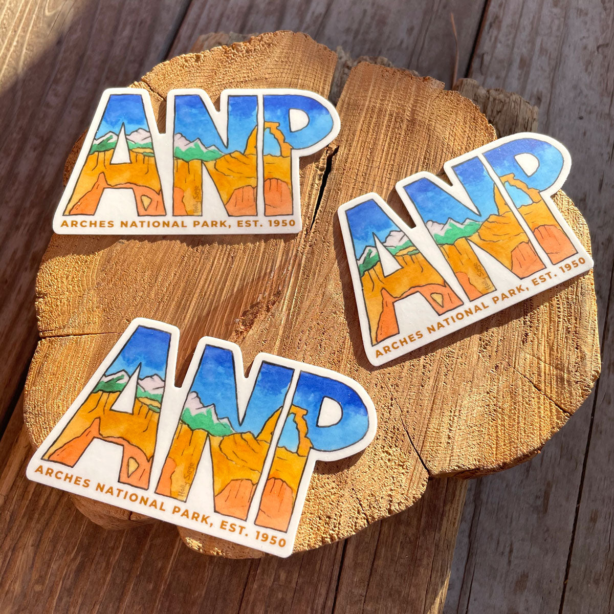 Arches National Park Abbreviation Sticker