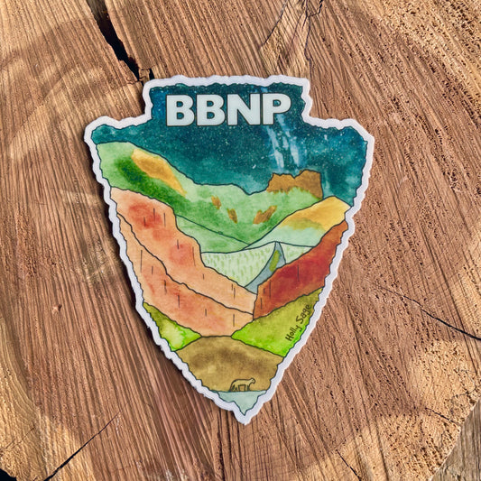 Big Bend National Park Arrowhead Sticker