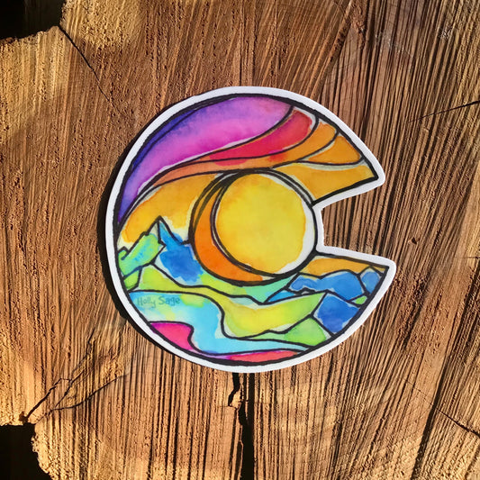 Pastel Colorado Sticker
