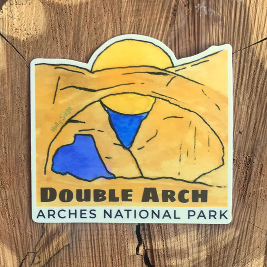 Double Arch sticker from Arches National Park