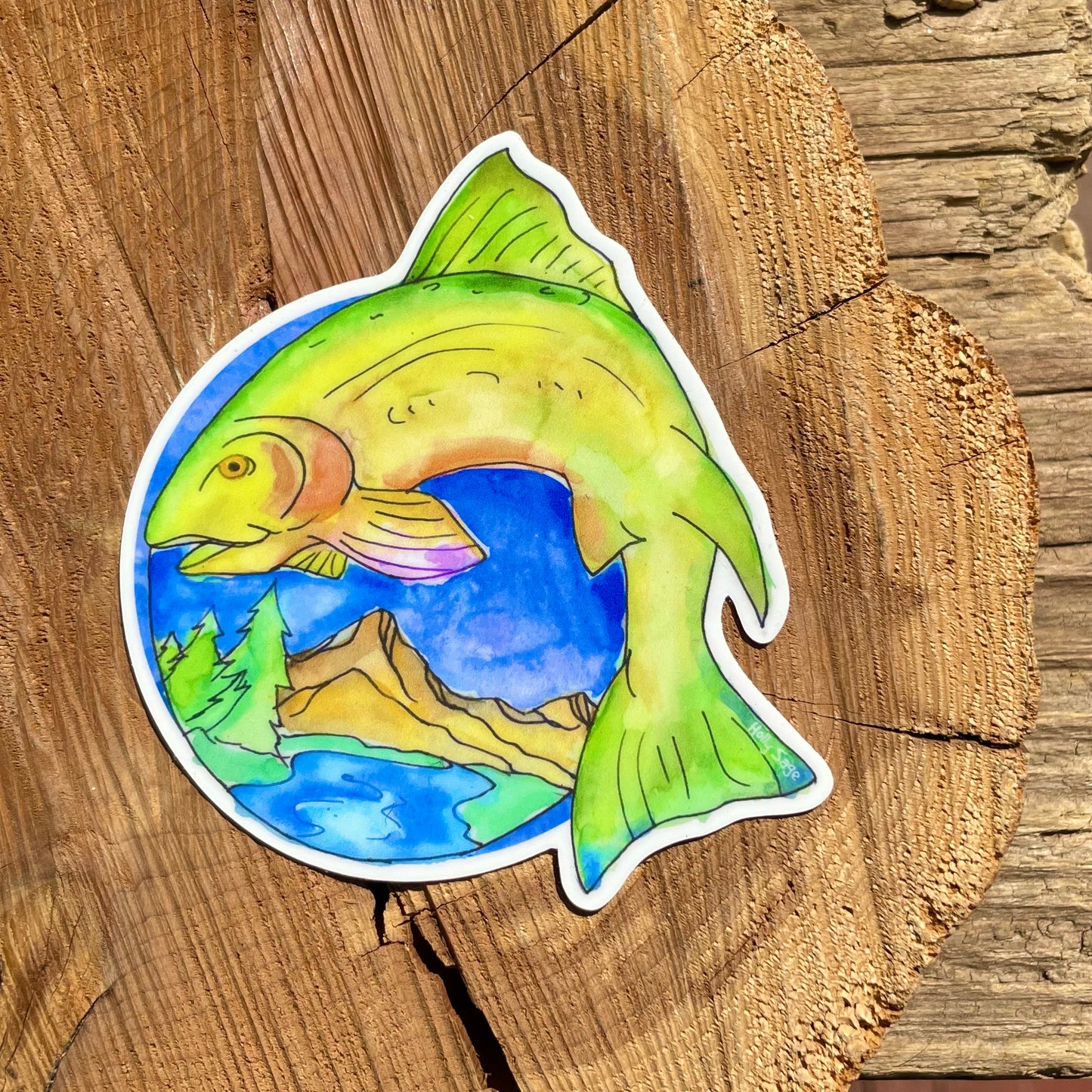 Mountain Trout Sticker