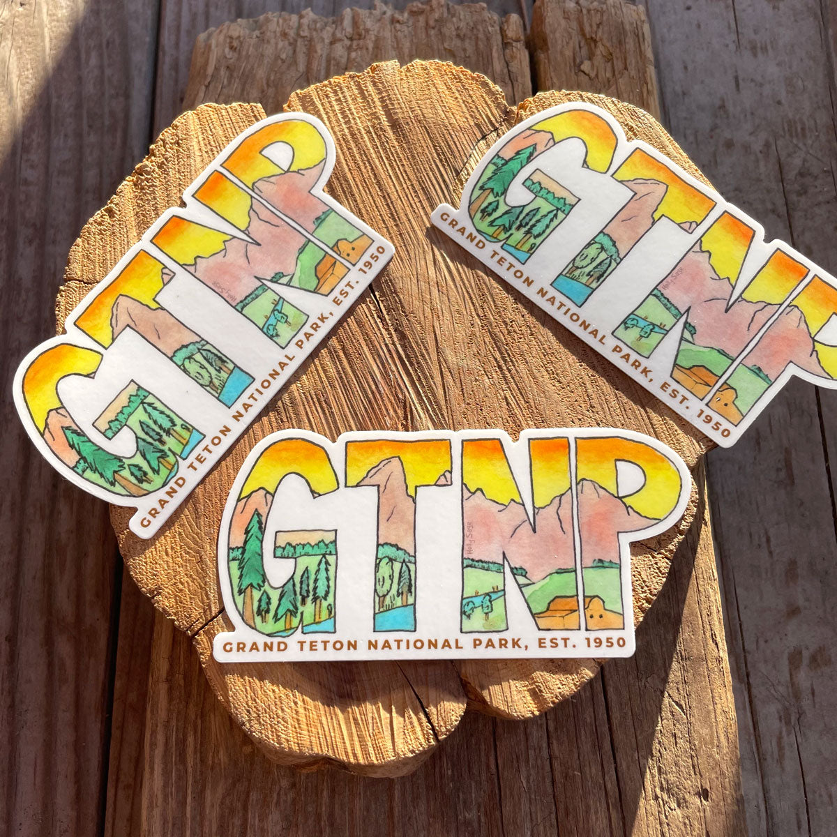 GTNP - Grand Teton Abbreviation Sticker