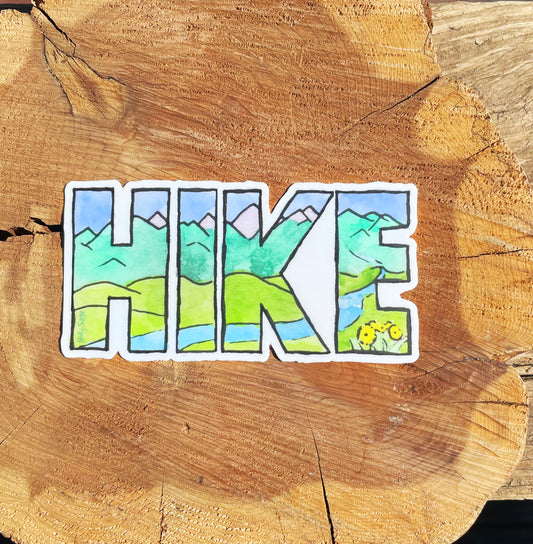Mountain Hike Sticker