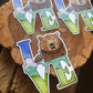 Grizzly Bear Love Sticker