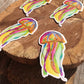 Jellyfish Colors Sticker