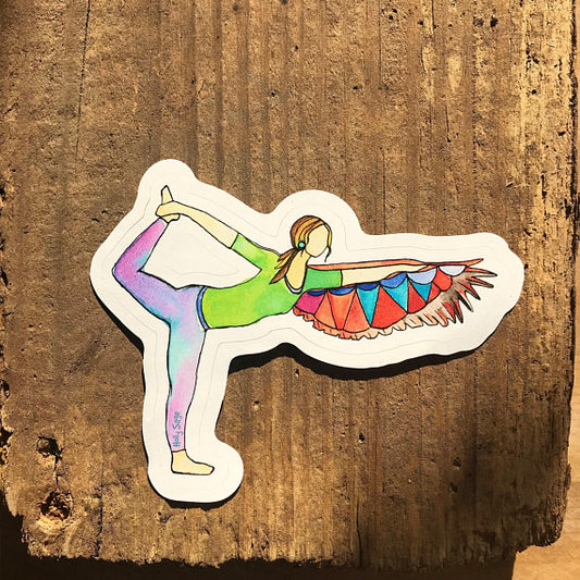 Balance Yoga pose sticker
