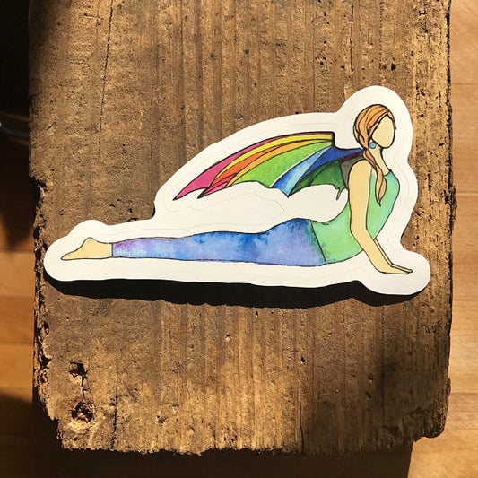 Rebirth pose Yoga sticker