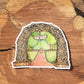 Jackson Town Square antler arch sticker