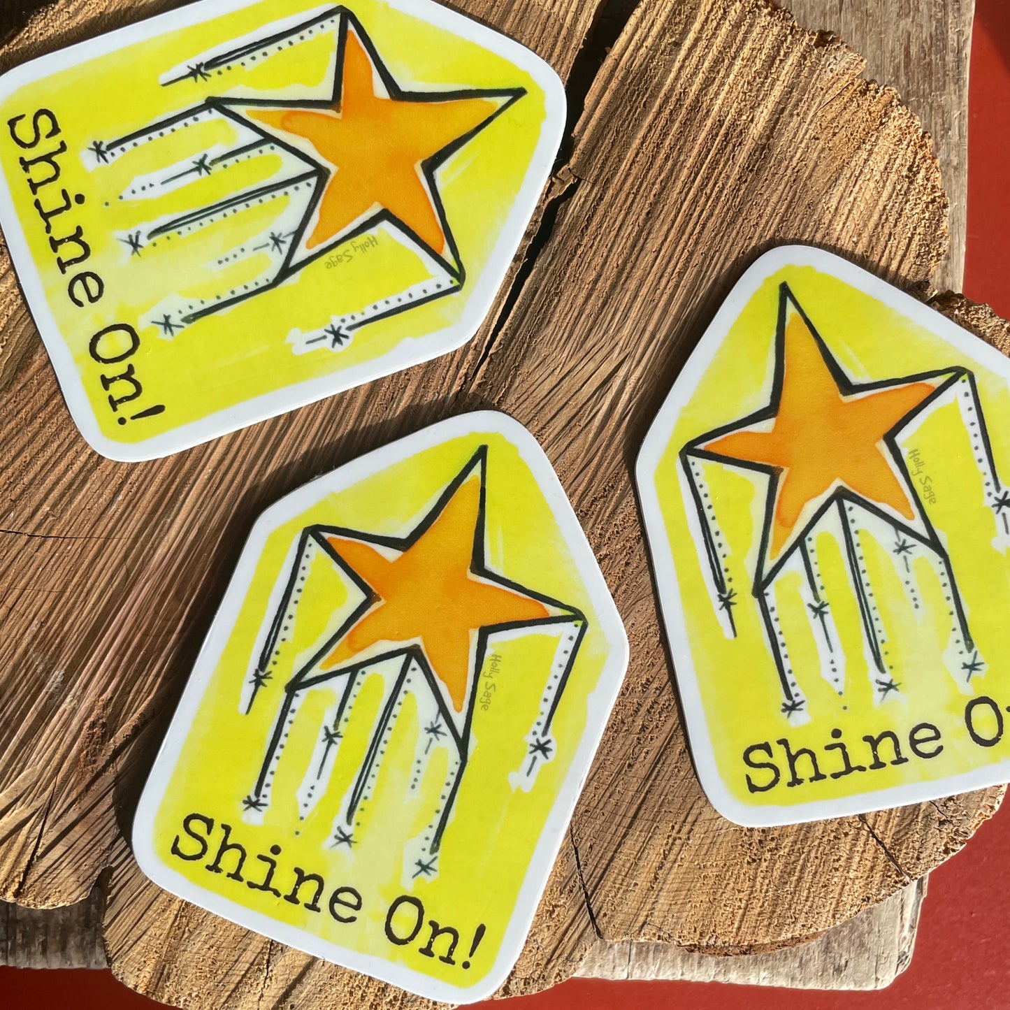 Shine On Star Sticker