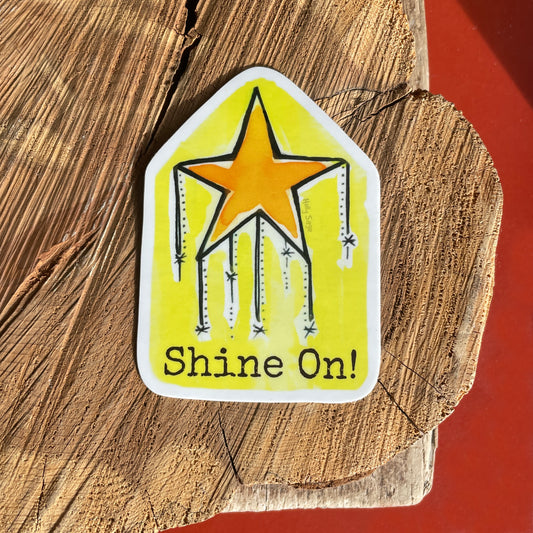 Shine On Star Sticker