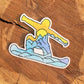 Snowboarder Silhouette Sticker