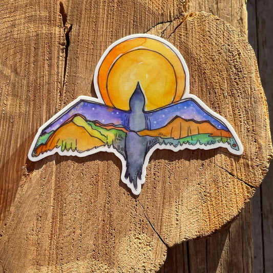 Sun Bird Sticker