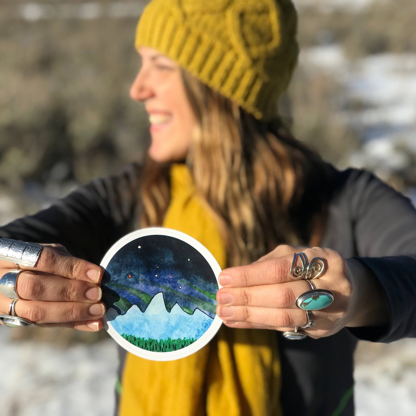 Teton Moonlight Sticker