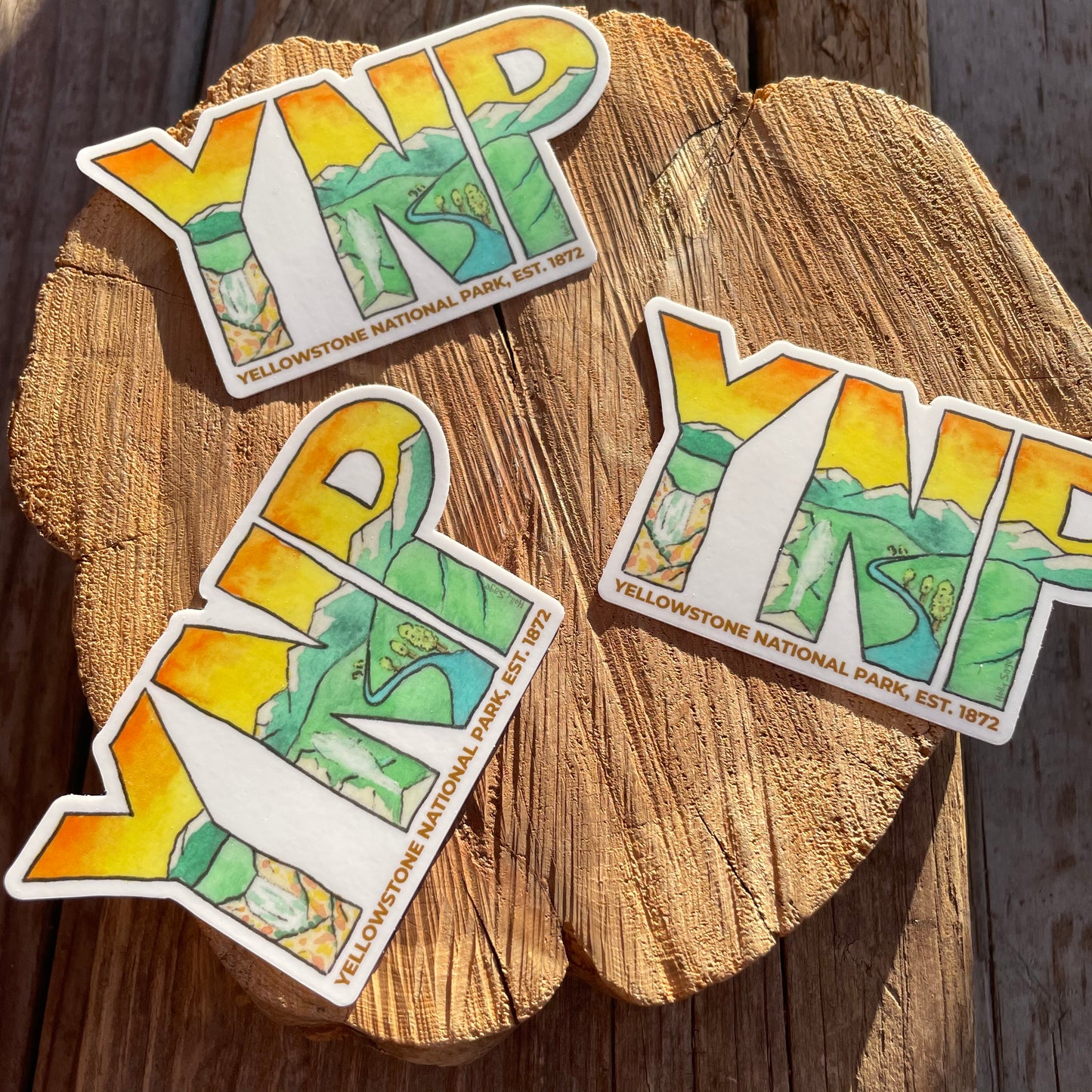 YNP - Yellowstone National Park Abbreviation Sticker
